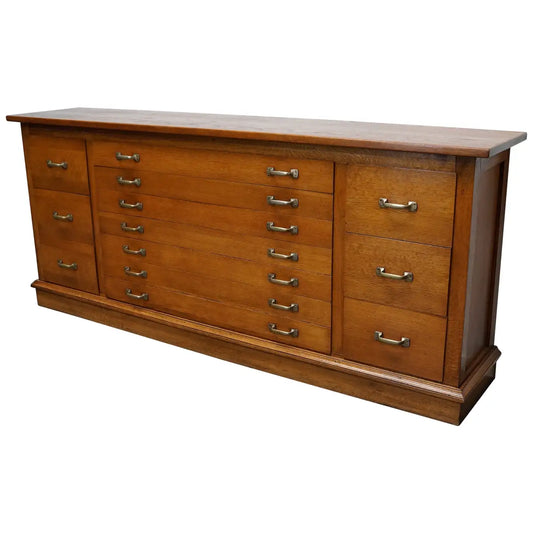 Very Large Dutch Oak Apothecary Apothecary Cabinet, 1930s