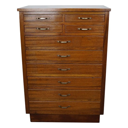 Antique Mahogany Dentist Cabinet, Amsterdam ca 1930