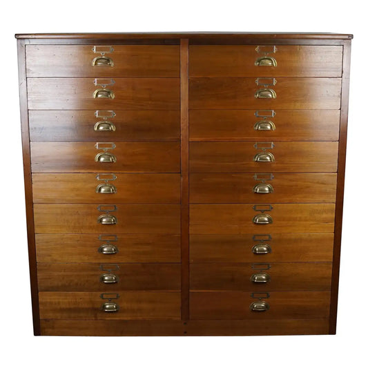 French Fruitwood Apothecary Cabinet, ca 1930s