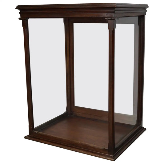 Victorian Mahogany Museum / Shop Display Cabinet or Vitrine, Late 19th Century