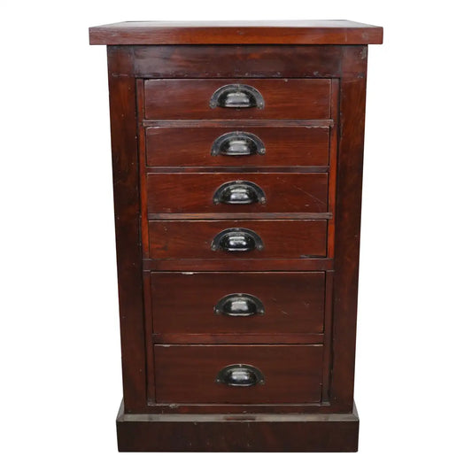 Dutch Mahogany Apothecary Cabinet, 1930s