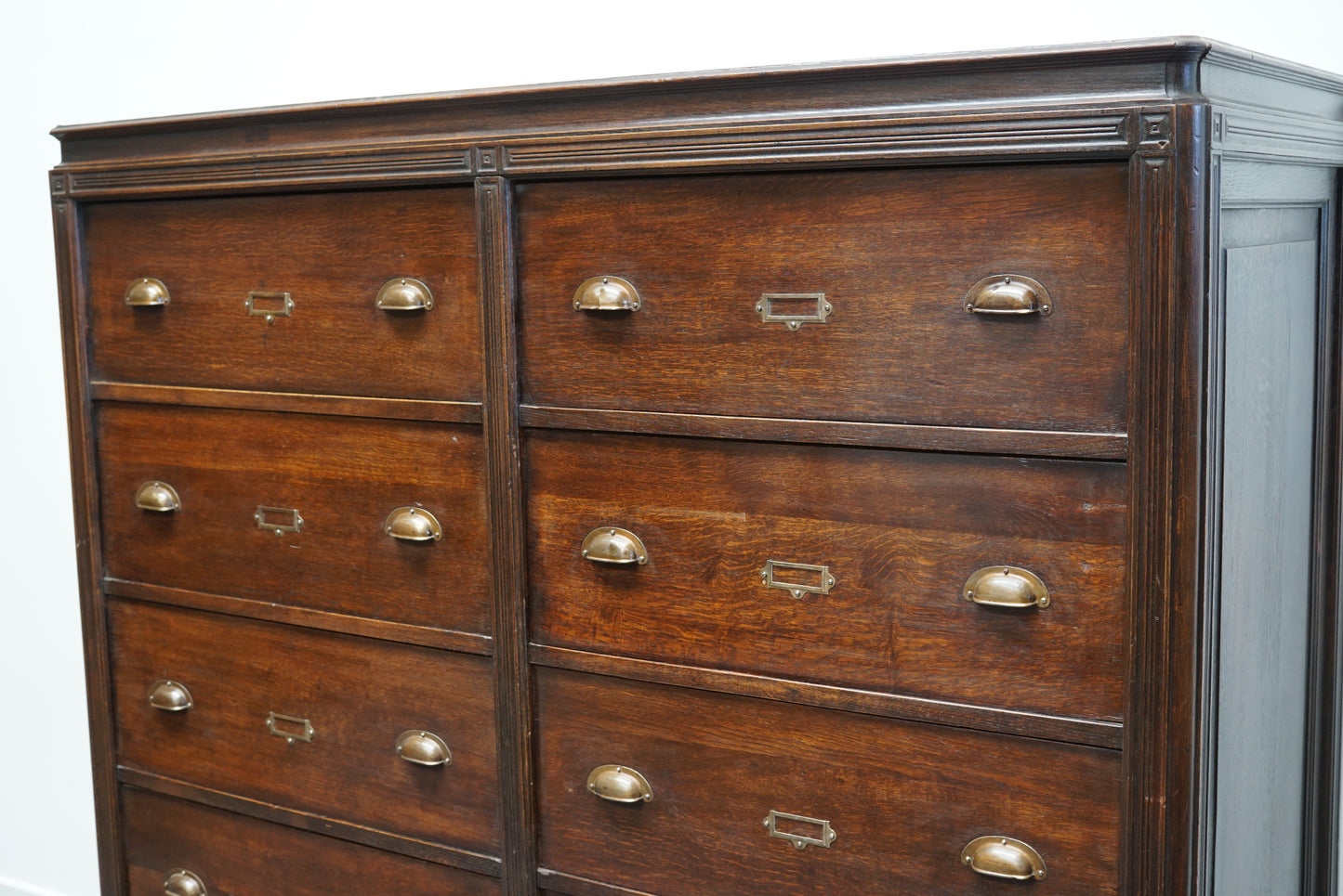 Very Large Antique French Oak Apothecary Cabinet, Early 20th Century