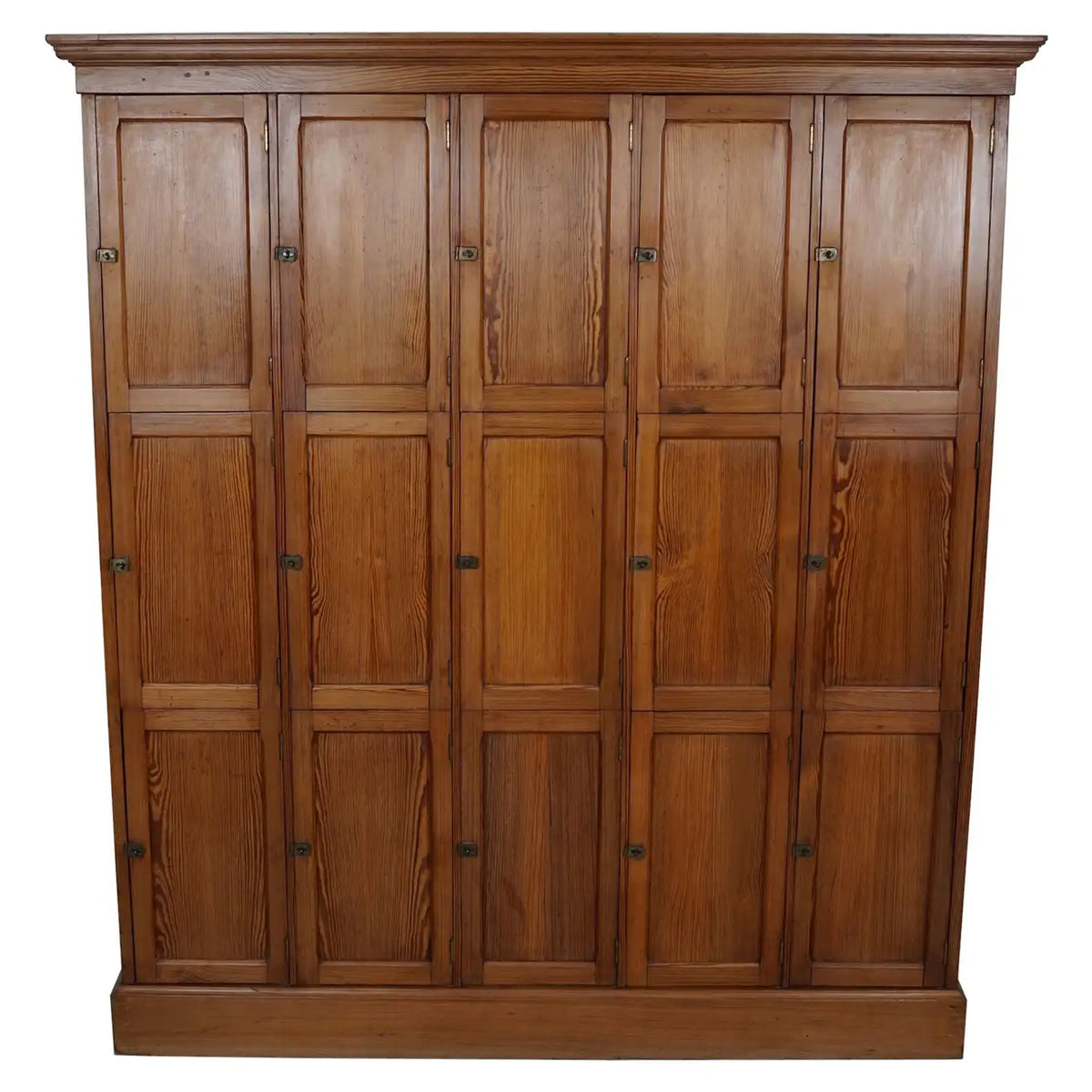 Church Locker Antique Church Dutch Pitch Pine Locker Cabinet, 1930s – Golddust Antiques