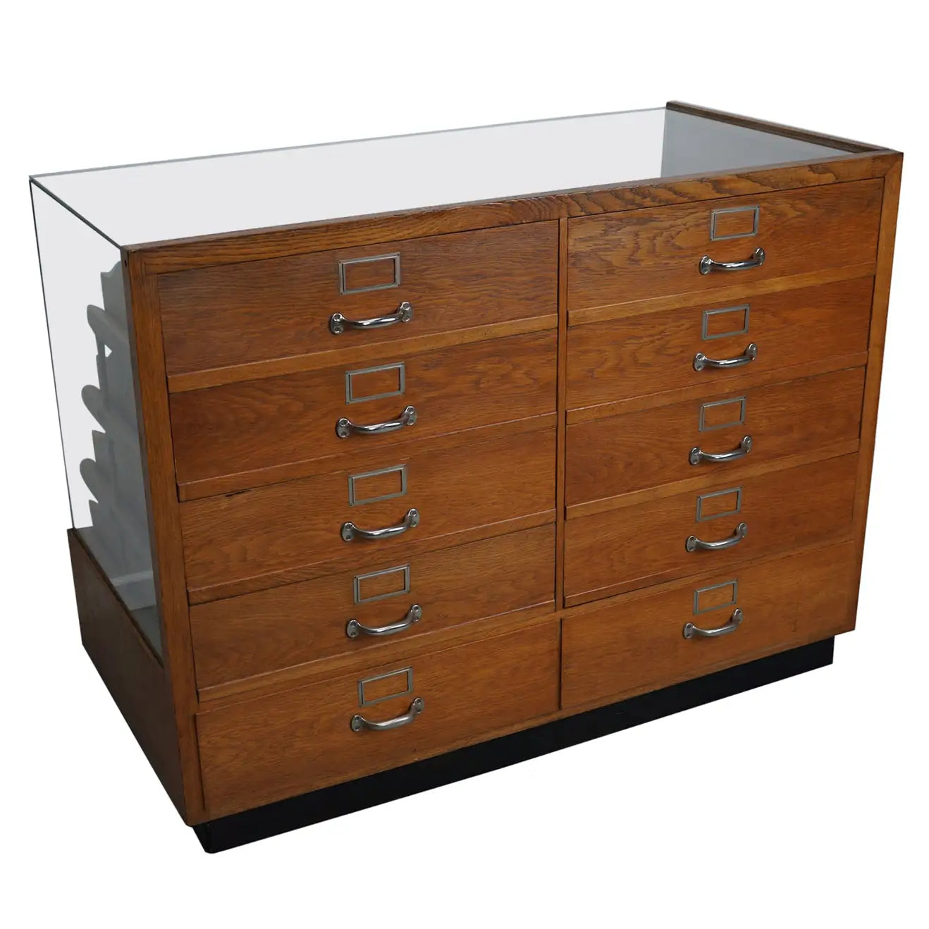 German Oak Haberdashery Shop Cabinet / Retail Unit / Shop Counter, 195 ...