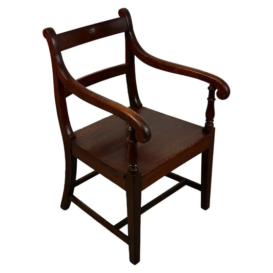 Antique English Oak Armchair 18th Century