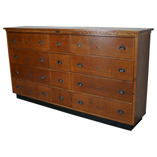 Large Dutch Oak Apothecary Cabinet / Shop Cabinet / Sideboard, 1930s