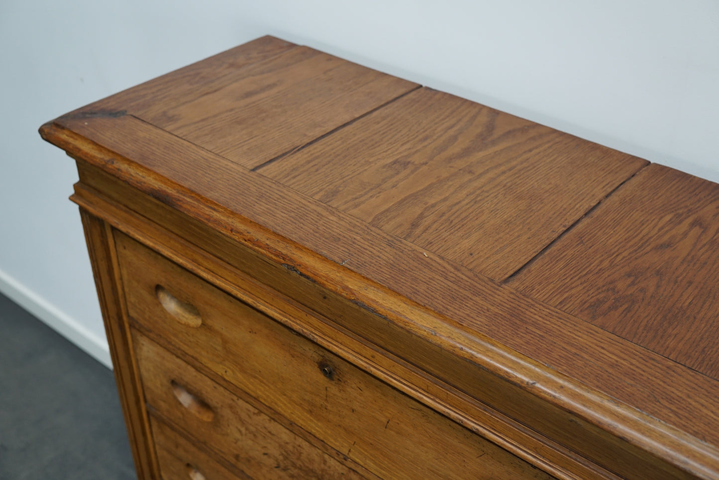 Antique Italian Oak Apothecary Cabinet, Early 20th Century