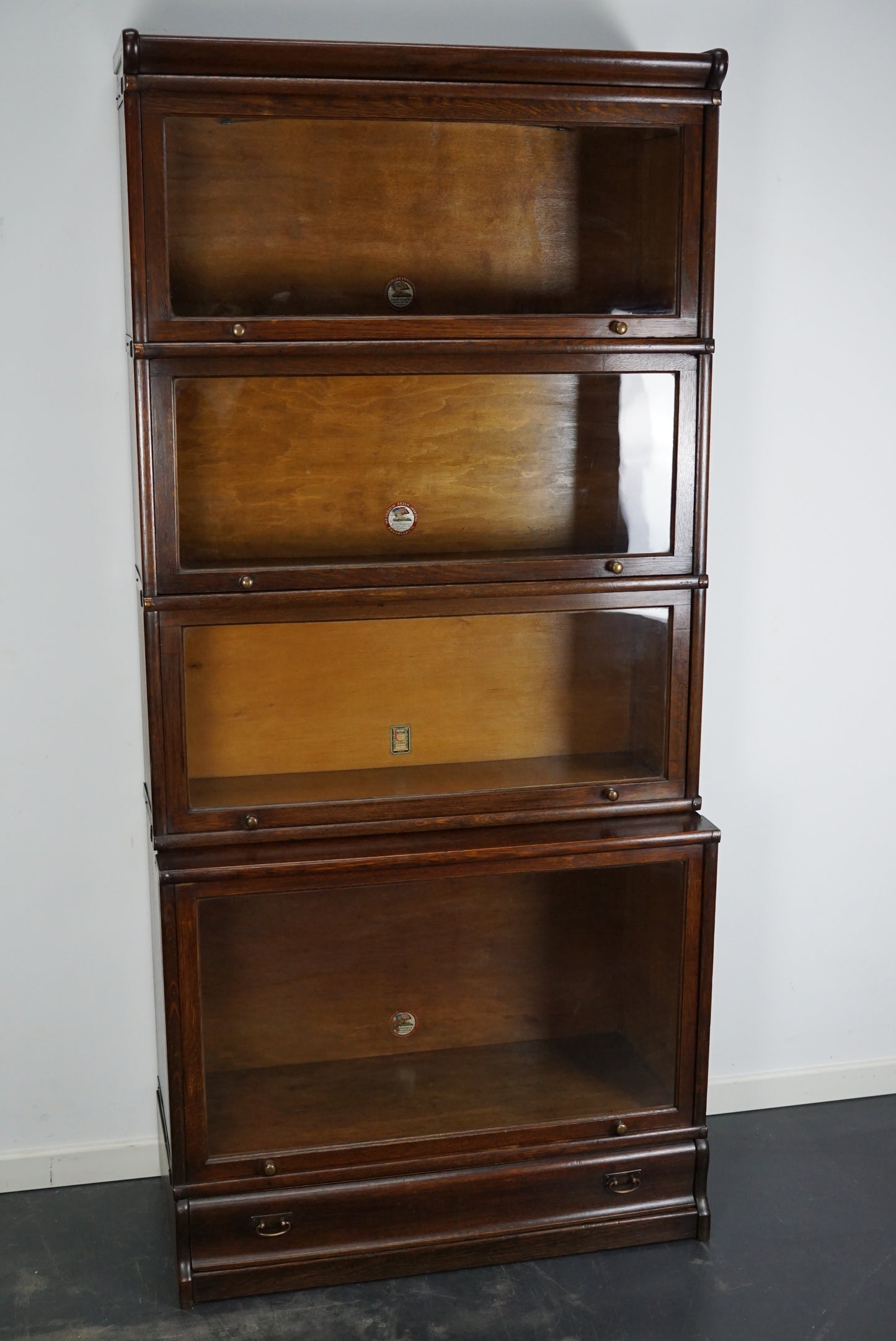 Antique Oak Stacking Bookcase by Union Zeiss / Globe Wernicke, ca 1900