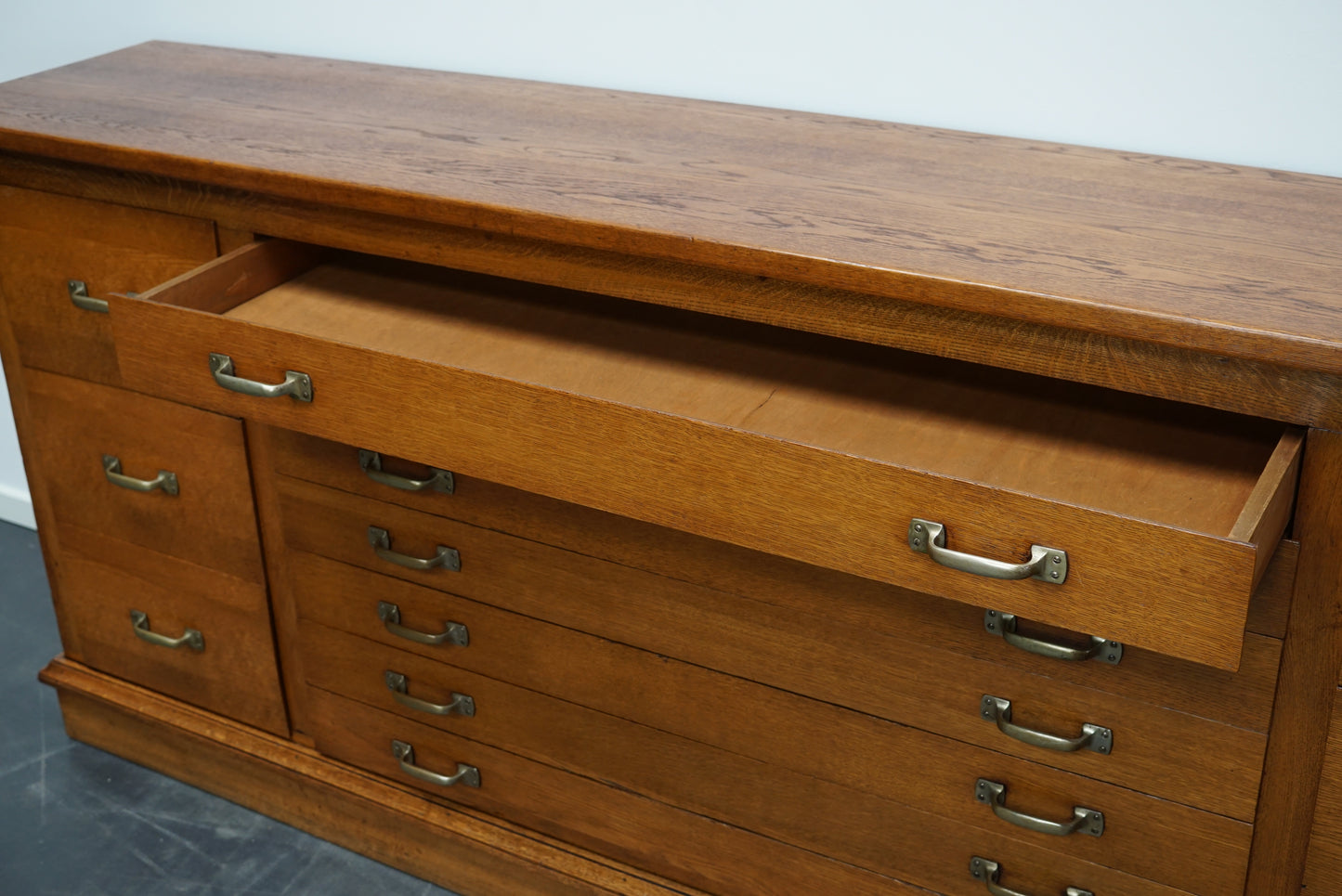 Very Large Dutch Oak Apothecary Apothecary Cabinet, 1930s