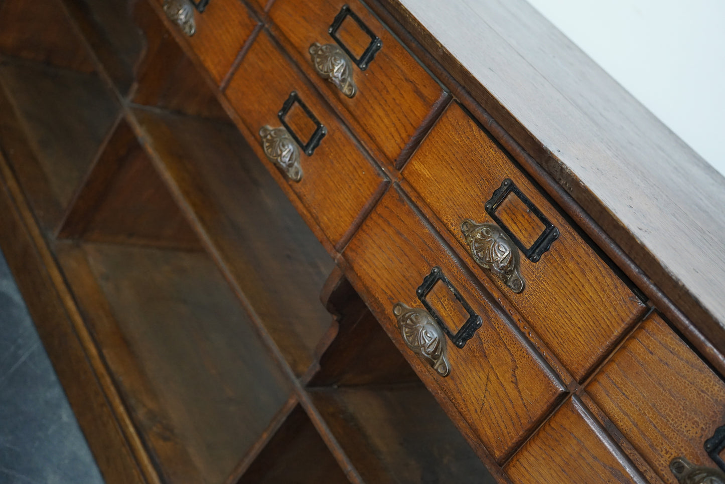 French Oak Late 19th Century General Store Shop / Display Cabinet