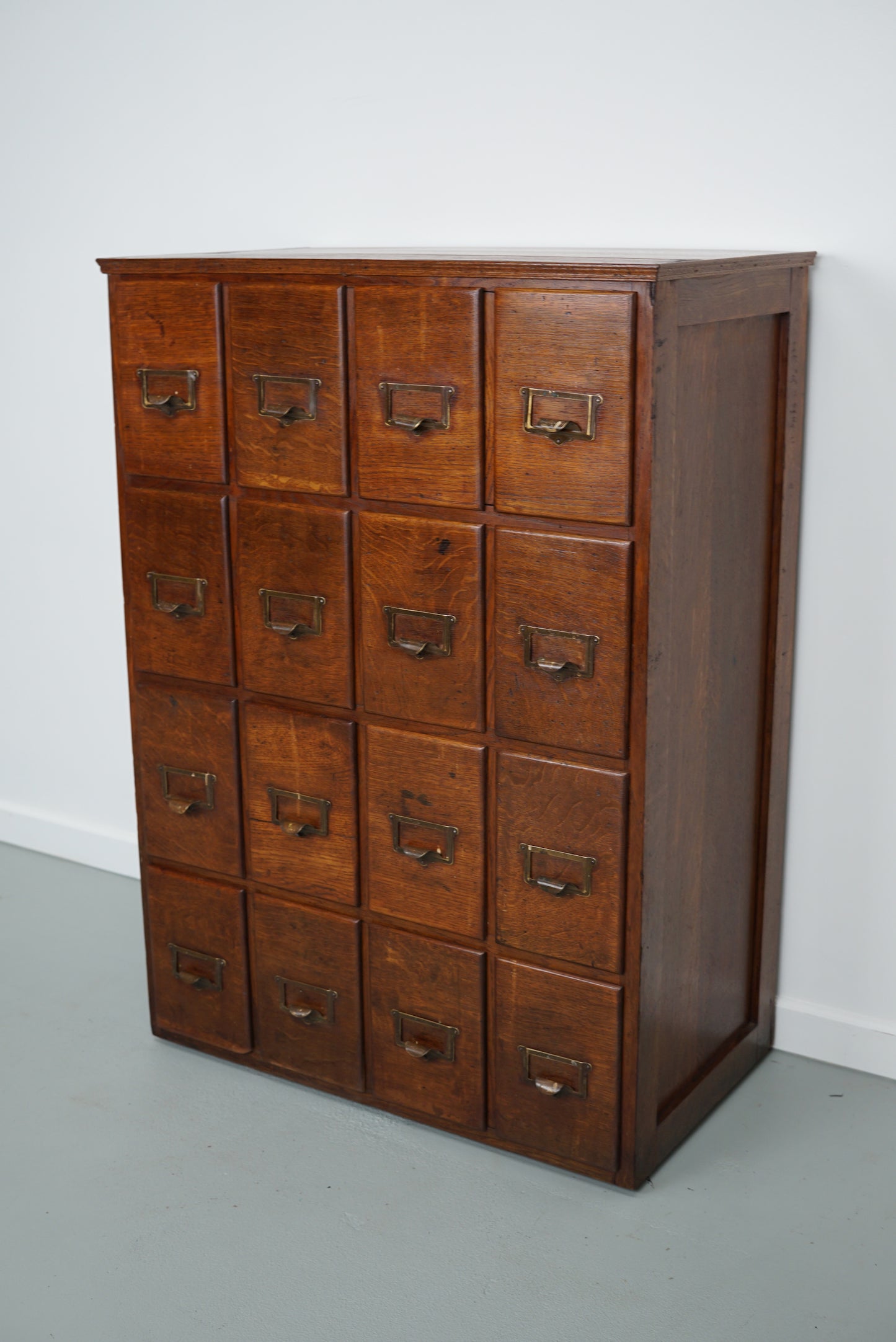 French Oak Apothecary Cabinet / Filing Cabinet, 1930s