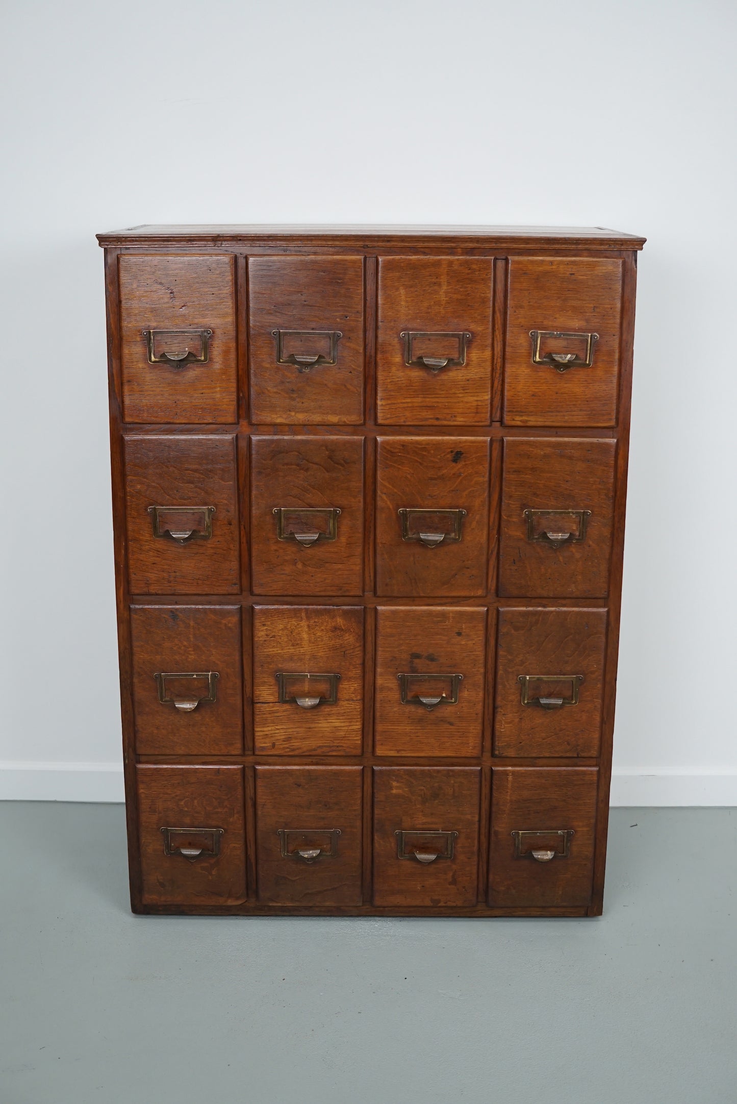 French Oak Apothecary Cabinet / Filing Cabinet, 1930s