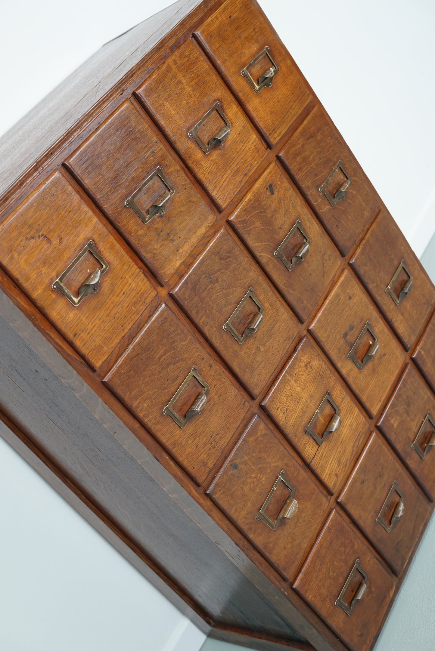French Oak Apothecary Cabinet / Filing Cabinet, 1930s