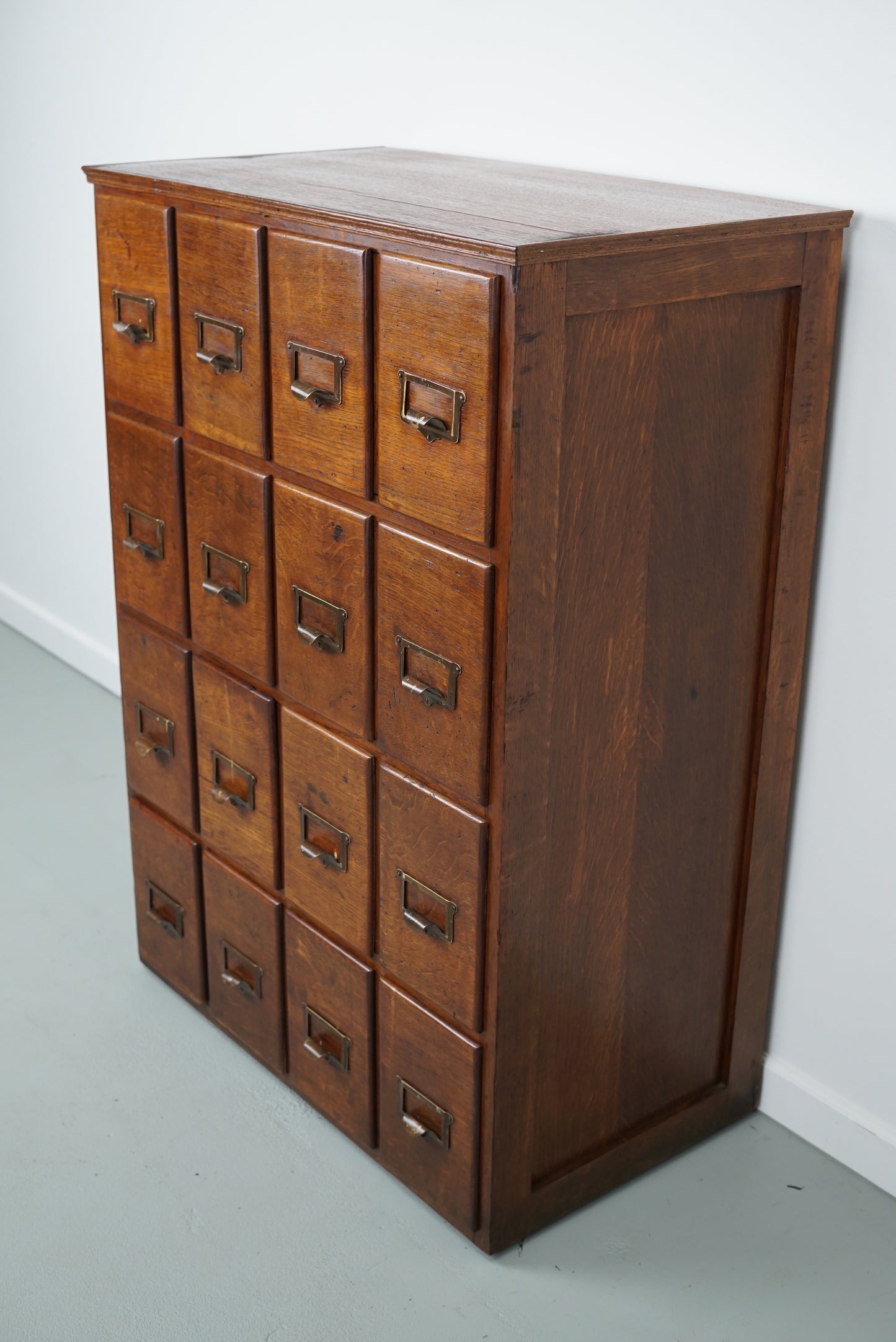 French Oak Apothecary Cabinet / Filing Cabinet, 1930s