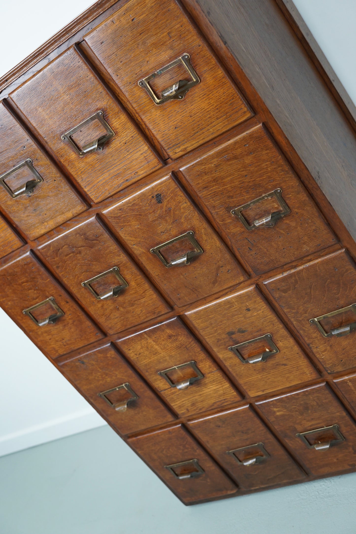 French Oak Apothecary Cabinet / Filing Cabinet, 1930s