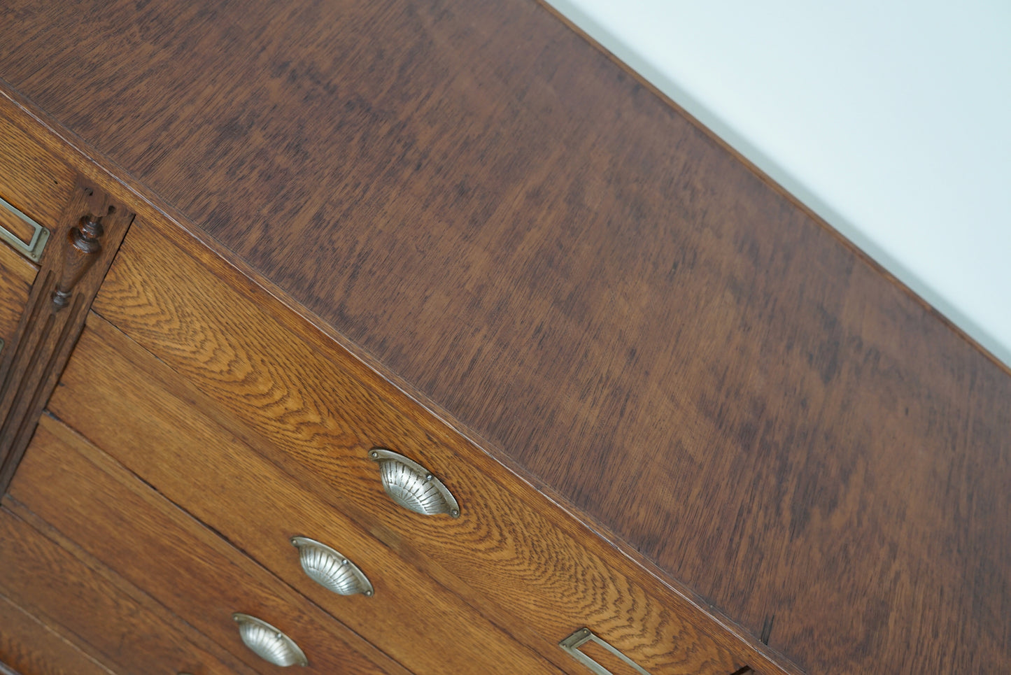 Antique German Oak Apothecary / Filing Cabinet, circa 1900