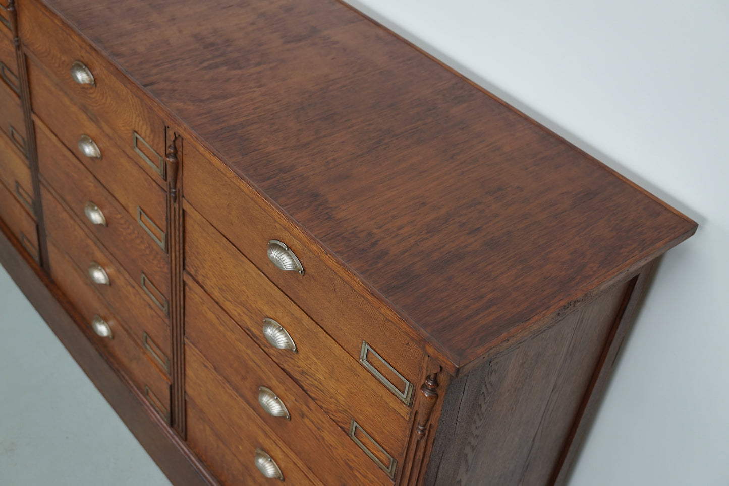 Antique German Oak Apothecary / Filing Cabinet, circa 1900