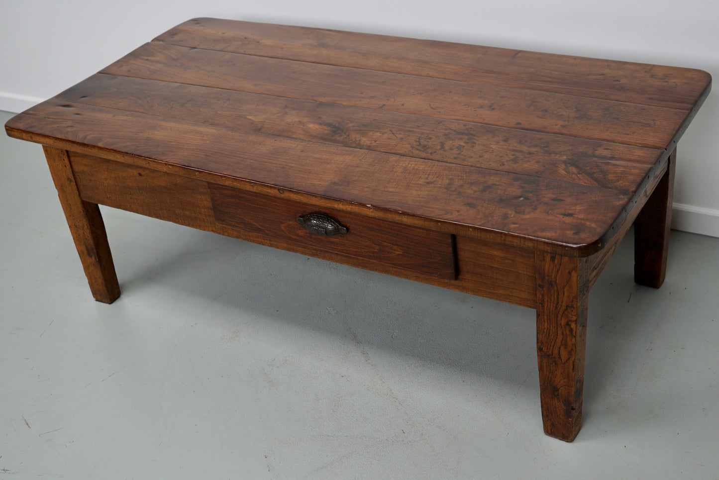 French 19th Century Farmhouse Rustic Chestnut Coffee Table