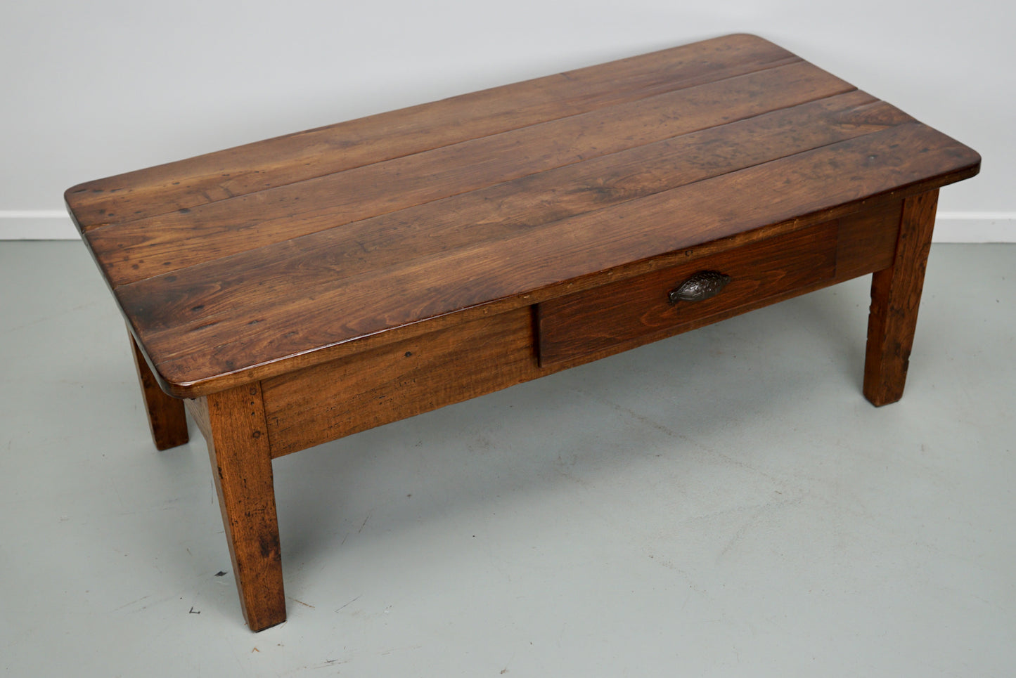 French 19th Century Farmhouse Rustic Chestnut Coffee Table