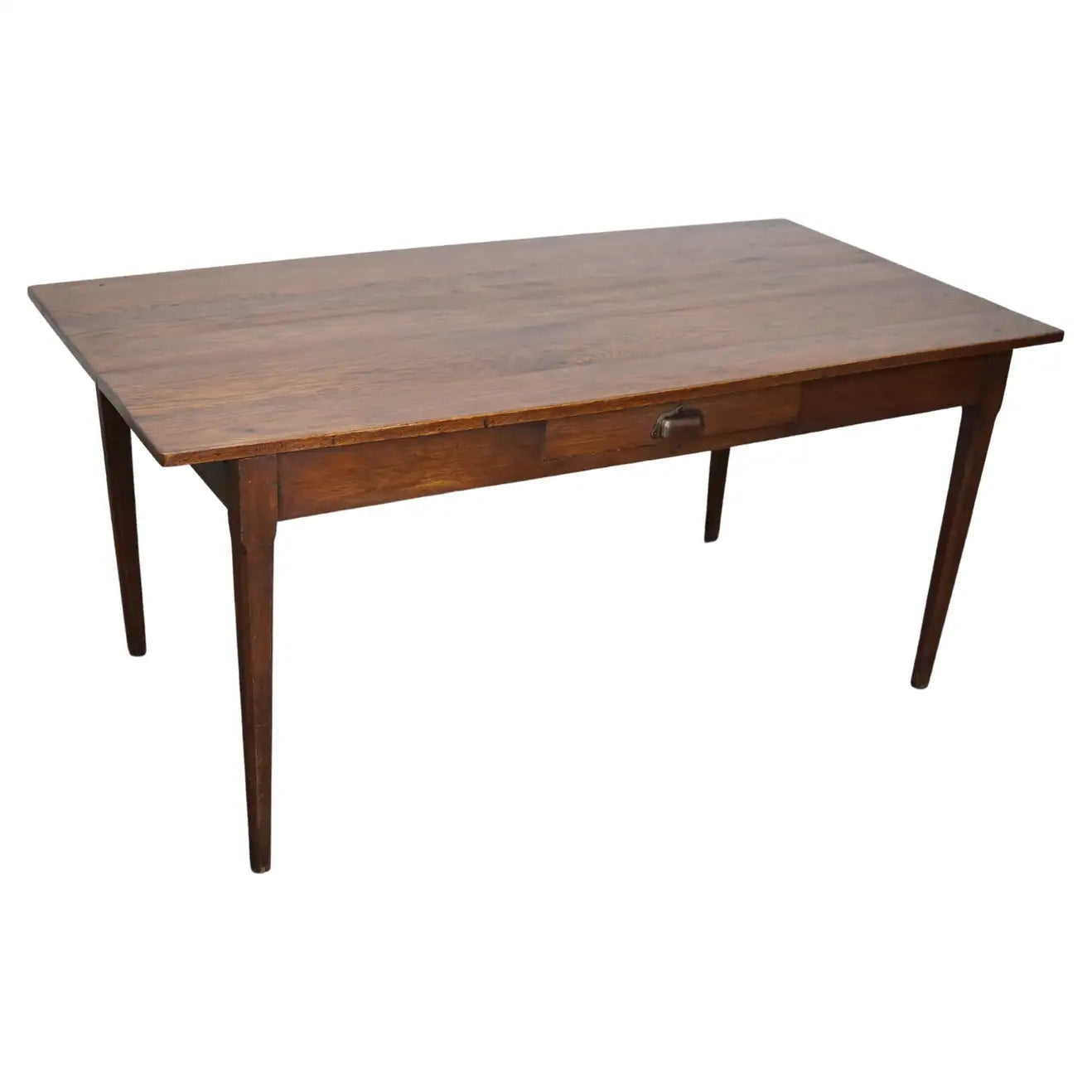 French Oak Farmhouse Art Deco Style Dining Table, 1920s-1930s